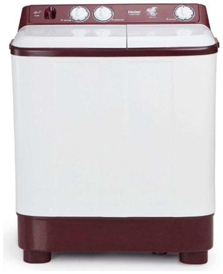 

Haier 6 5 Kg Semi automatic top load Washer with dryer - HTW65-1187BO Red