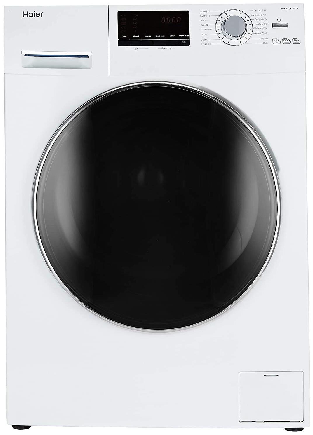 

Haier 6 kg Fully automatic top load Washer with dryer - HW60-10636WNZP White