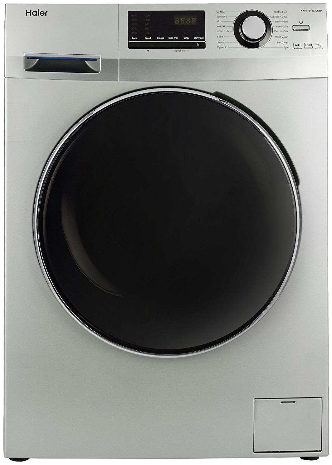 

Haier 7 Kg Fully automatic front load Washing machine - HW70-B12636NZP Silver