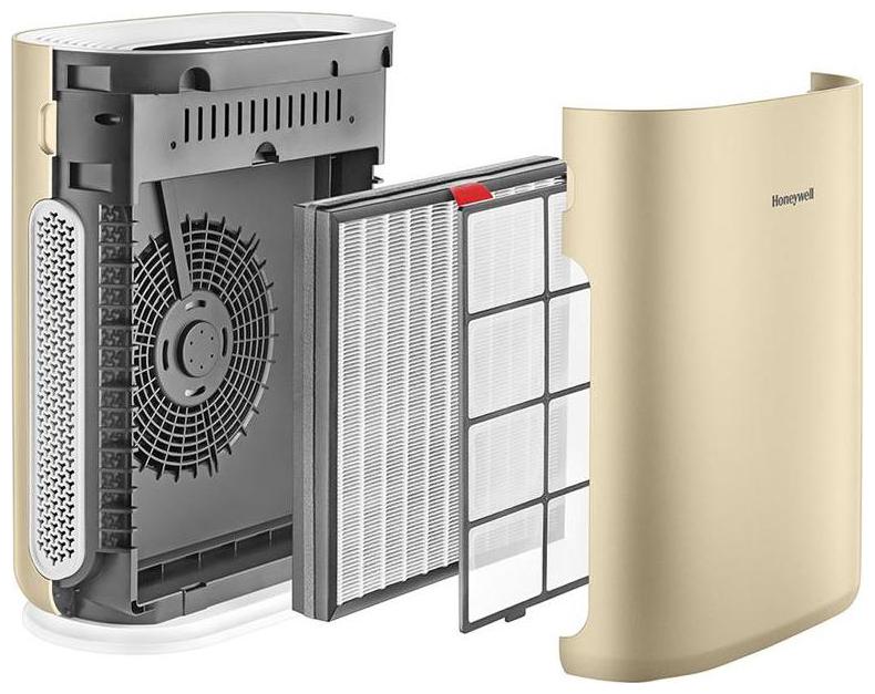 

Honeywell AIR Champagne Golden Portable Air Purifier ( 42 W Coverage Area 387 sq ft )
