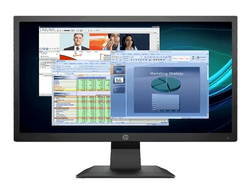 

HP P204v 49 53 cm (19 5 inch) HD Plus LED Monitor HDMI VGA Connectivity Standard