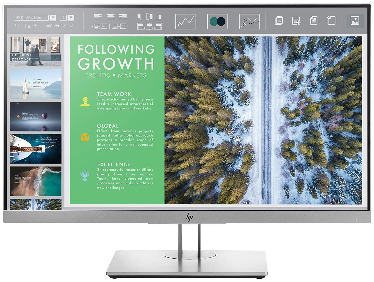 

HP EliteDisplay 23 8-inch (60 45 cm) IPS Anti Glare Full HD Monitor with Pivot Rotation and VGA - E243 (Black)