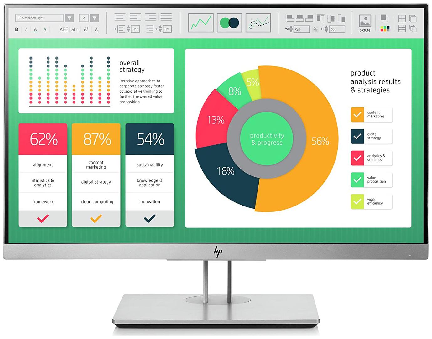 

HP EliteDisplay E223 55 88 cm (22 inch) Full HD IPS LED Monitor Display Port HDMI Standard