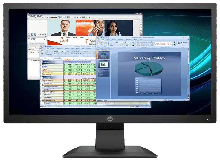 

HP P204v 49 53 cm (19 5 inch) HD Plus LED Monitor HDMI VGA Connectivity Standard