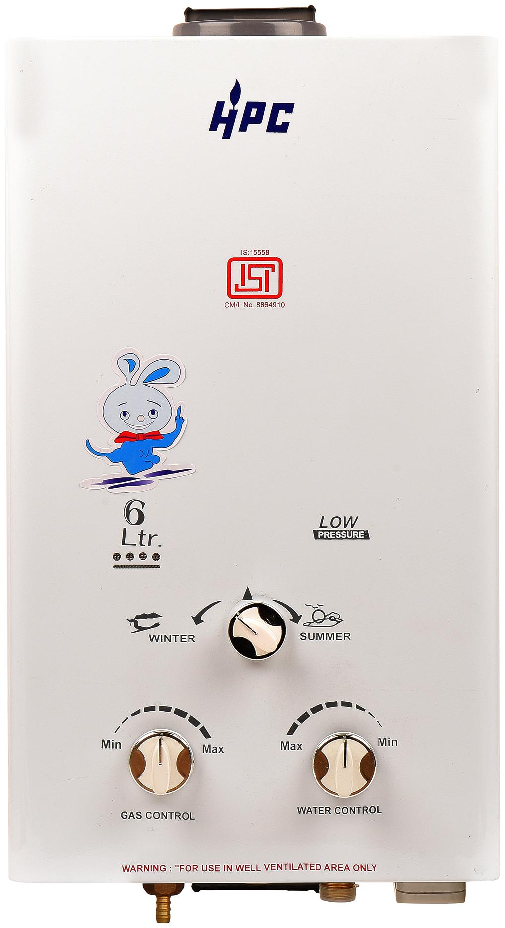 Racold 6 L Gas Water Geyser (LPG GAS GEYSER, White)