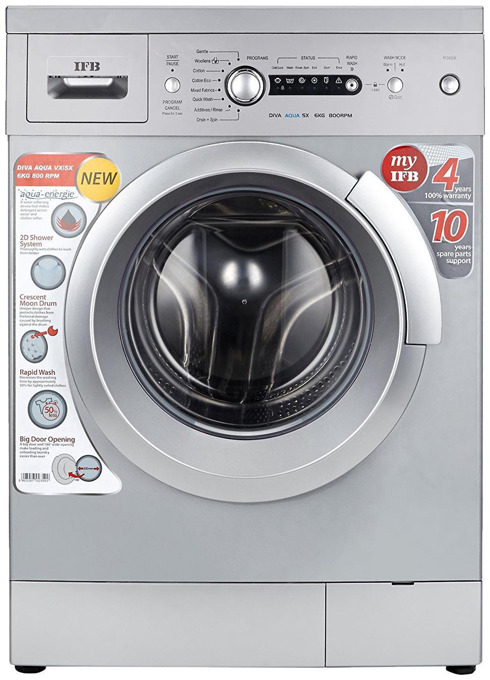 

IFB 6 kg Fully Automatic Front Load Washing machine - DIVA AQUA SX