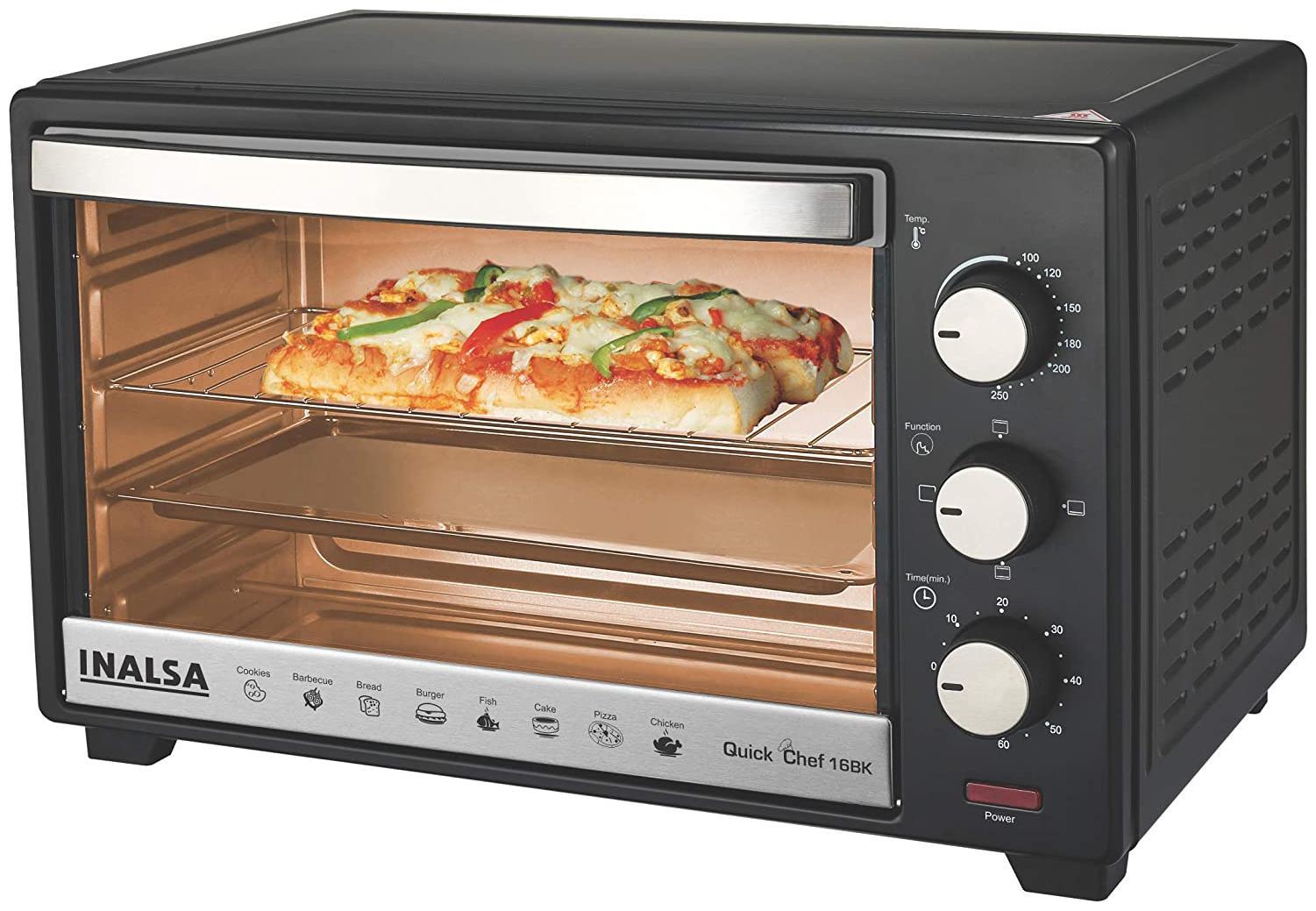

Inalsa 16 L Otg Microwave Oven - QUICK CHEF 16BK Black