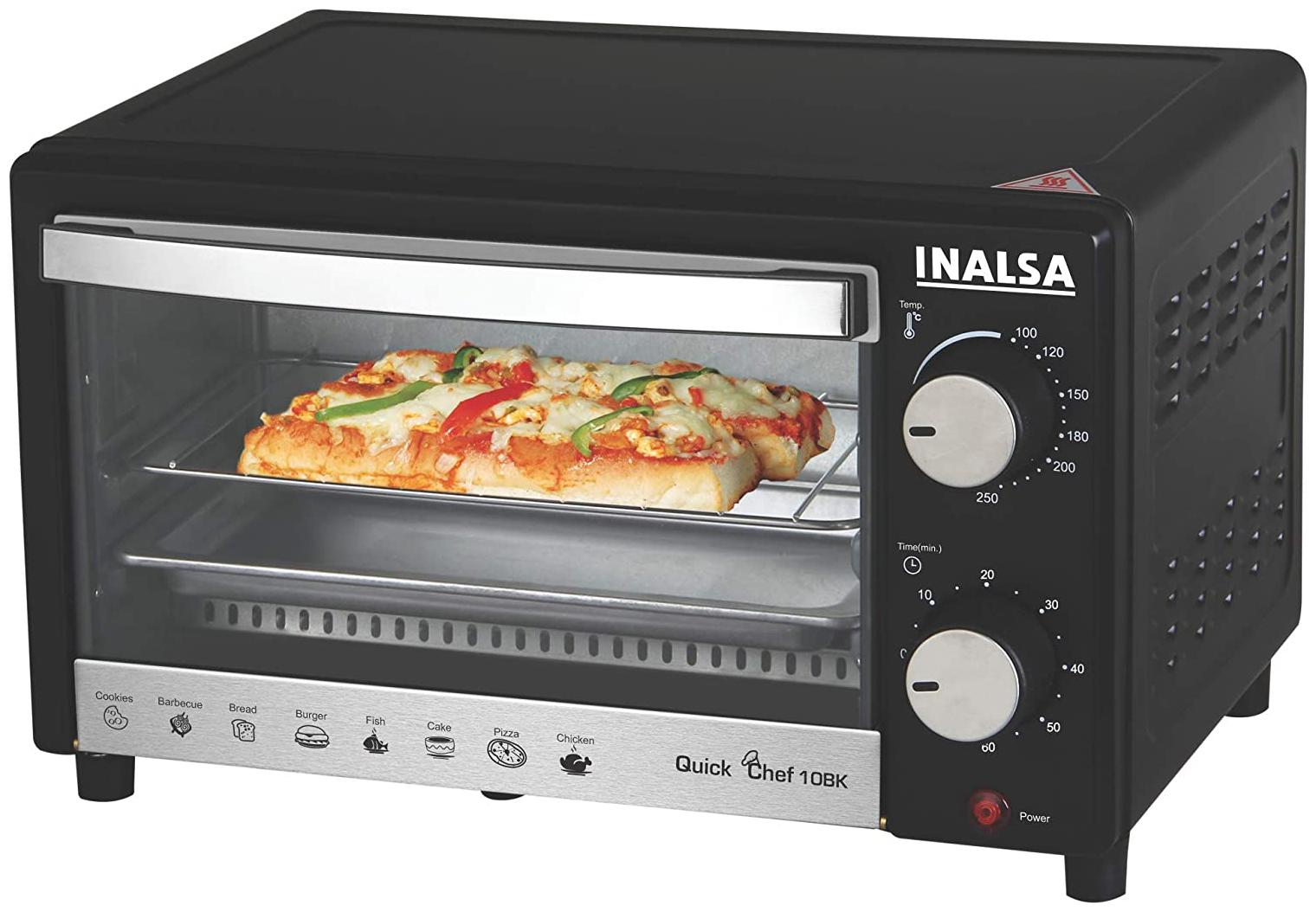 

Inalsa 10 L Otg Microwave Oven - QUICK CHEF 10BK Black