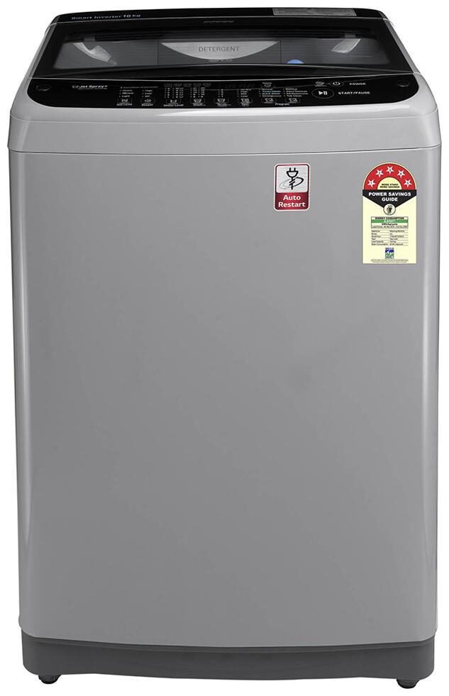

LG 10 kg Fully Automatic Top Load Washing machine - T10SJSF1Z Silver