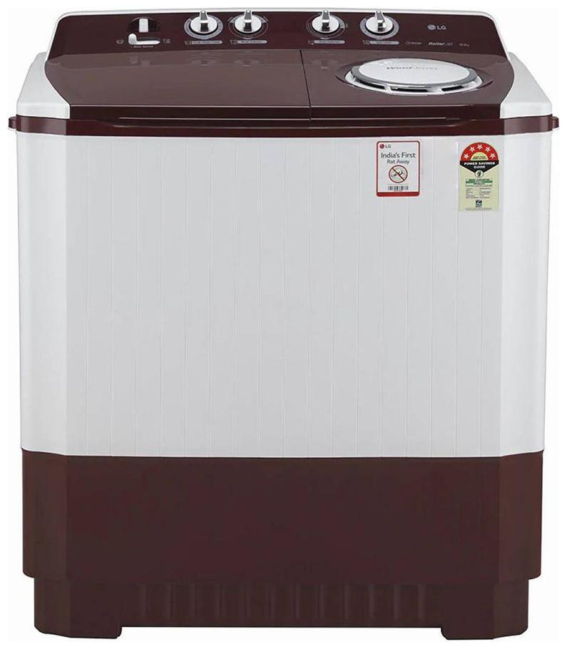 

LG 10 kg Semi Automatic Top Load Washer with dryer - P1040SRAZ White Maroon