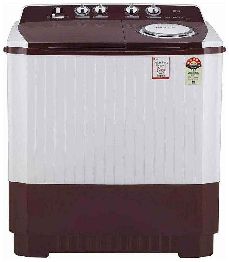 

LG 10 kg Semi Automatic Top Load Washer with dryer - P1040SRAZ White Maroon
