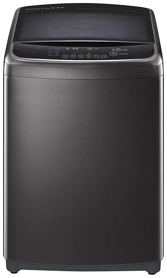 

LG 12 kg Fully Automatic Top Load Washer with dryer - THD12STB Black stainless steel