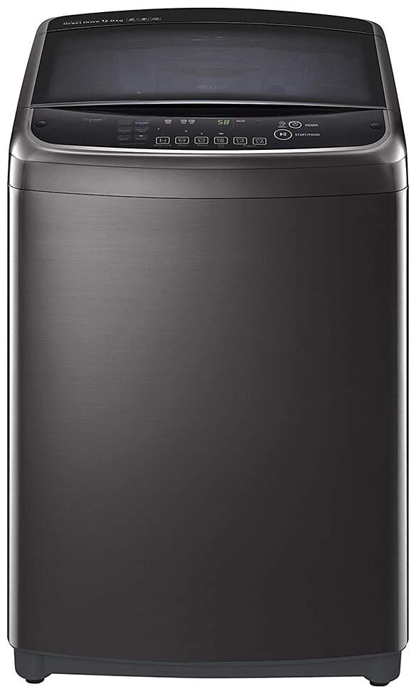 

LG 12 kg Fully Automatic Top Load Washer with dryer - THD12STB Black stainless steel