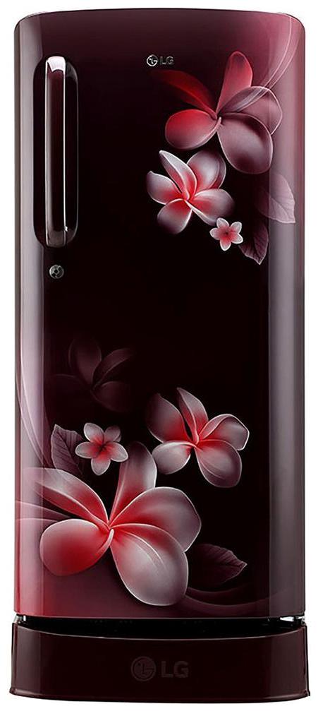 

LG 190 L 4 star Direct cool Refrigerator - GL-D201ASPY Scarlet plumeria