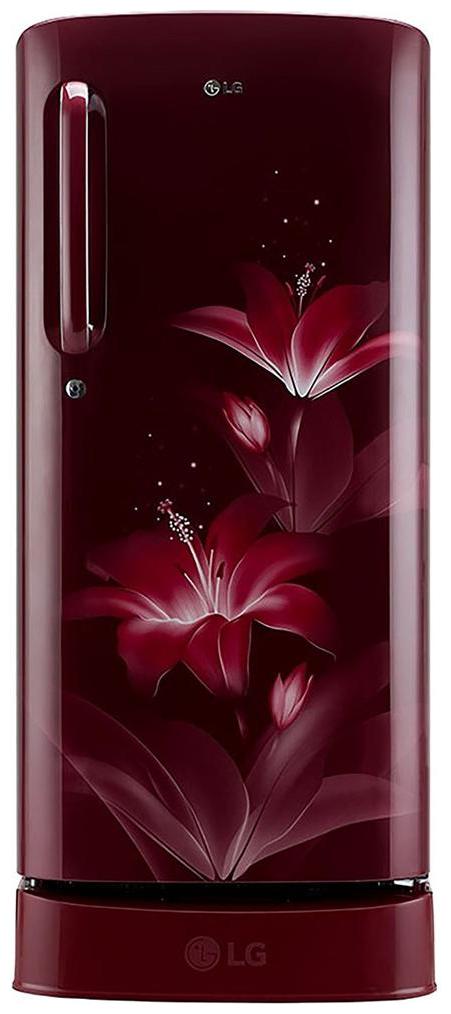 

LG 190 L 4 star Direct cool Refrigerator - GL-D201ARGY Ruby glow