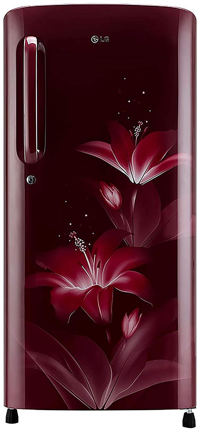 

LG 190 L 4 star Direct cool Refrigerator - GL-B201ARGY Ruby glow