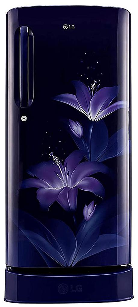 

LG 190 L 4 star Direct cool Refrigerator - GL-D201ABGY Blue glow