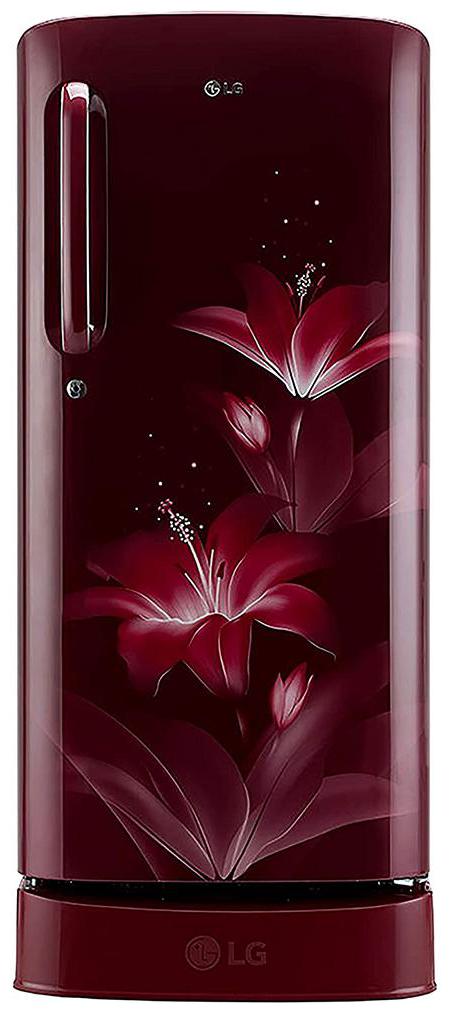 

LG 190 L 4 star Direct cool Refrigerator - GL-D201ARGY Red