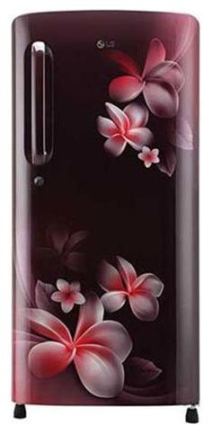 

LG 190 L 5 star Direct cool Refrigerator - GL-B201ASPY Scarlet plumeria