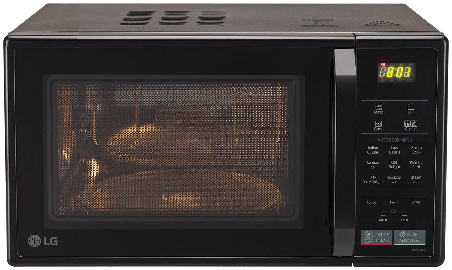 

LG 21 L Convection Microwave Oven - MC2146BV Black