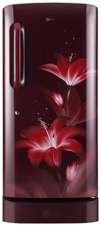 

LG 215 L 5 star Direct cool Refrigerator - GL-D221ARGY Ruby glow