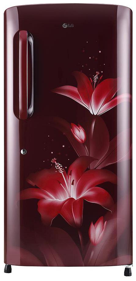 

LG 215 L 5 star Direct cool Refrigerator - GL-B221ARGY Ruby glow