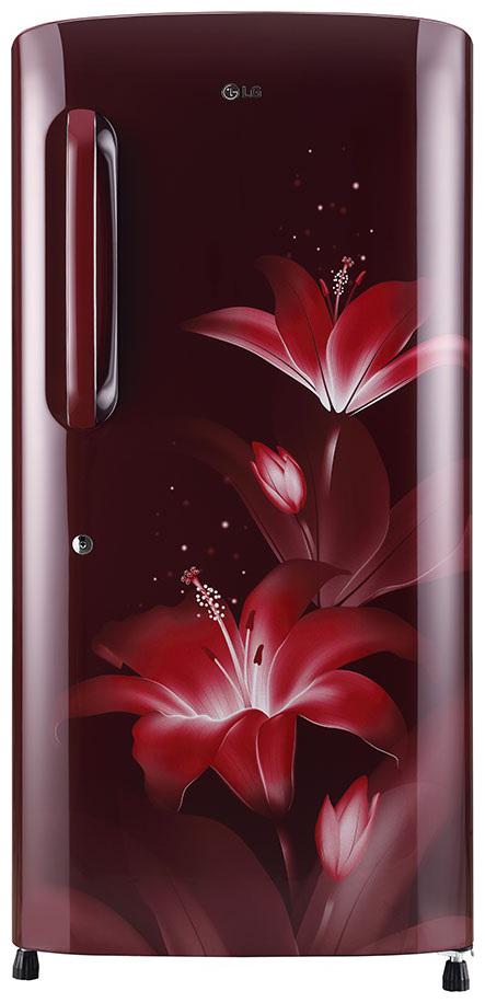 

LG 215 L 4 star Direct cool Refrigerator - GL-B221ARGY Ruby glow