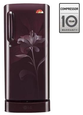 LG 215 L Single Door Refrigerator (GL-D221ASLL)