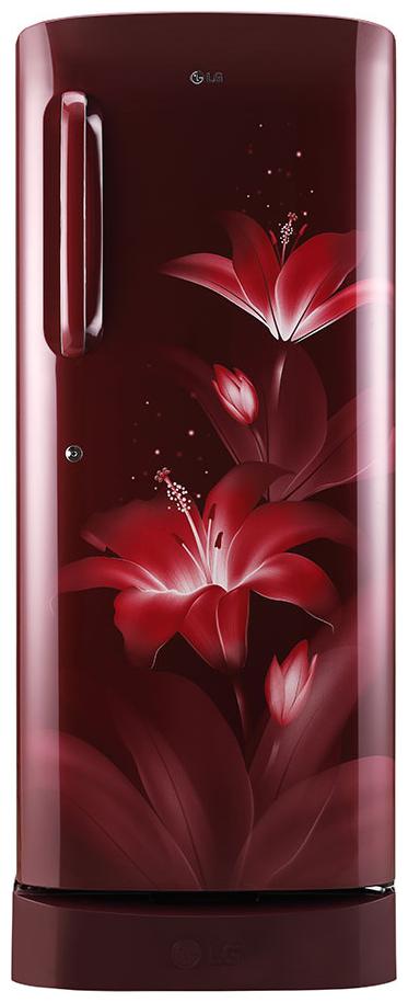 

LG 235 L 5 star Direct cool Refrigerator - GL-D241ARGY Ruby glow