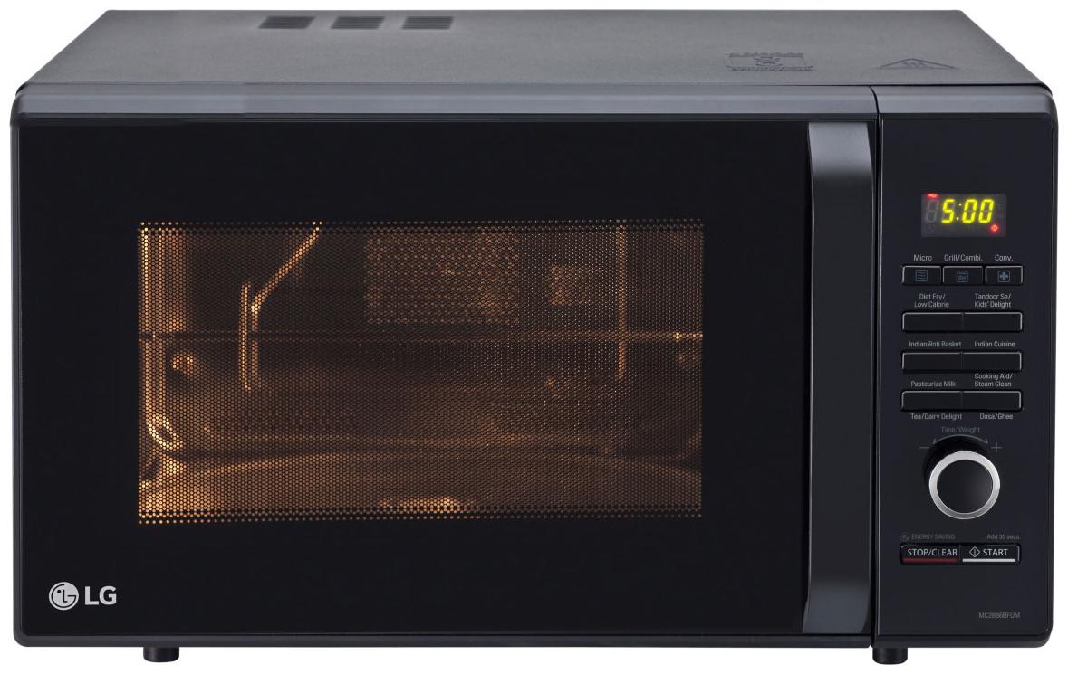

LG 28 L Convection Microwave Oven - MC2886BFUM Black