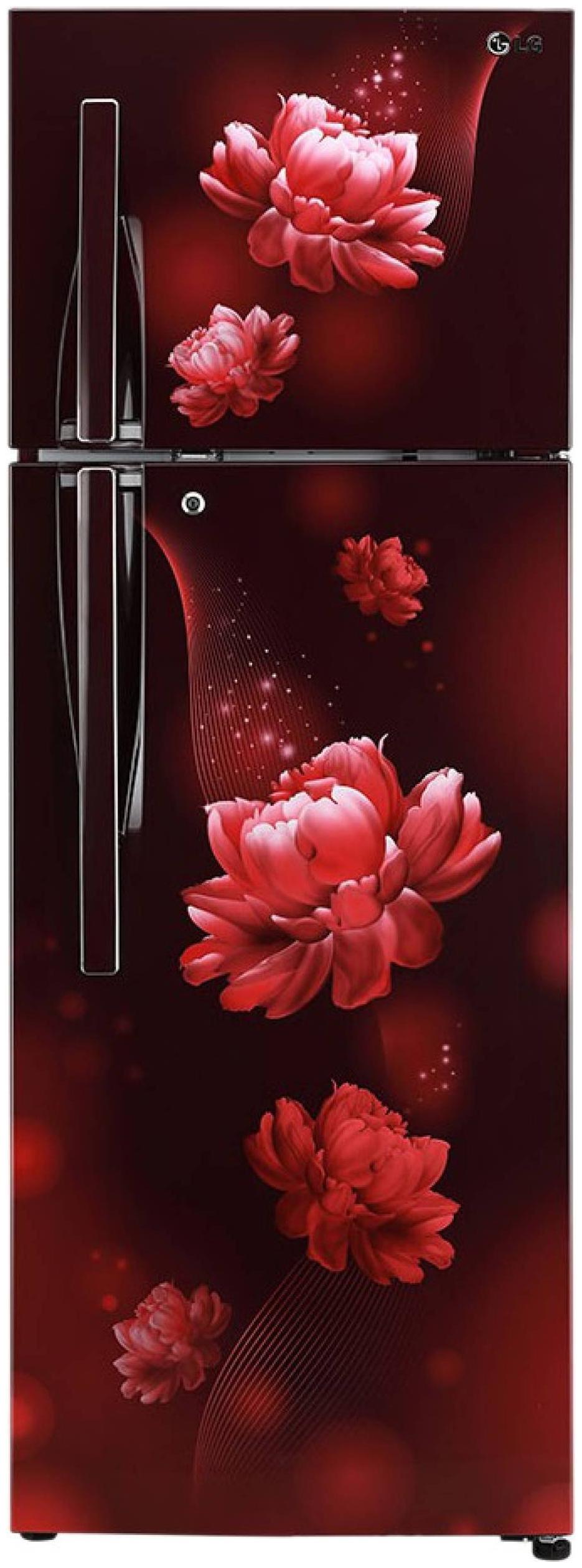 

LG 284 L 2 star Frost free Refrigerator - GL-T302RSCY Scarlet charm