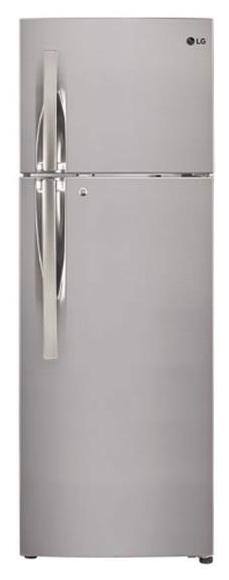 LG 335 L Double Door Refrigerator (GL-T372RPZU Silver)