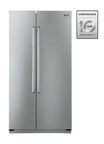 LG 581 L Side By Side Refrigerator (GC-B207GLQS Platinum Silver)