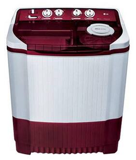 LG 6.2 Kg Semi Automatic Top Load Washing Machine (P7255R3F(BG) Red & White)