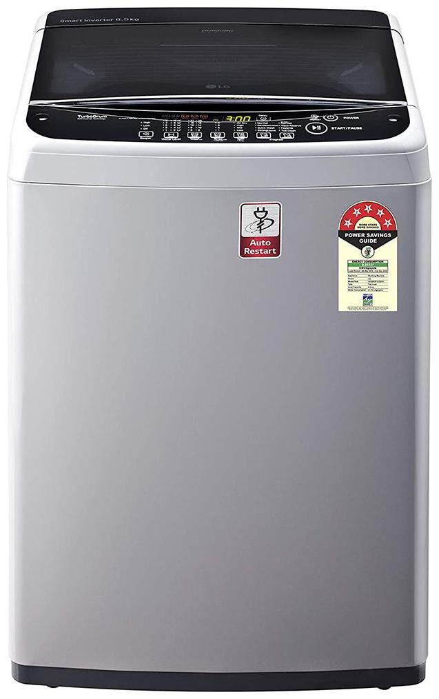 

LG 6 5 kg Fully Automatic Top Load Washing machine - T65SNSF1Z Silver