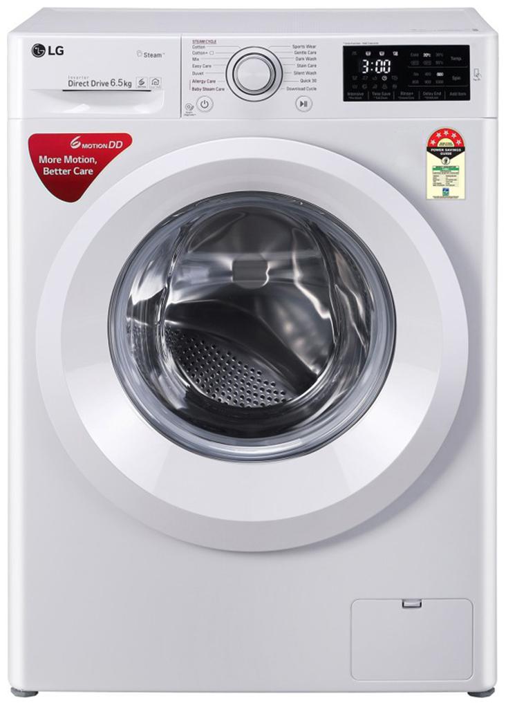 

LG 6 5 kg Fully automatic front load Washing machine - FHT1065HNL White