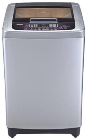 LG 6.5 Kg Fully Automatic Top Load Washing Machine (T7567TEELR Free Silver/Wine Black)