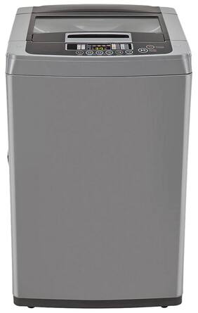 LG 6.5 Kg Fully Automatic Top Load Washing Machine (T7567TEELH Middle Free Silver/Deep Brown)