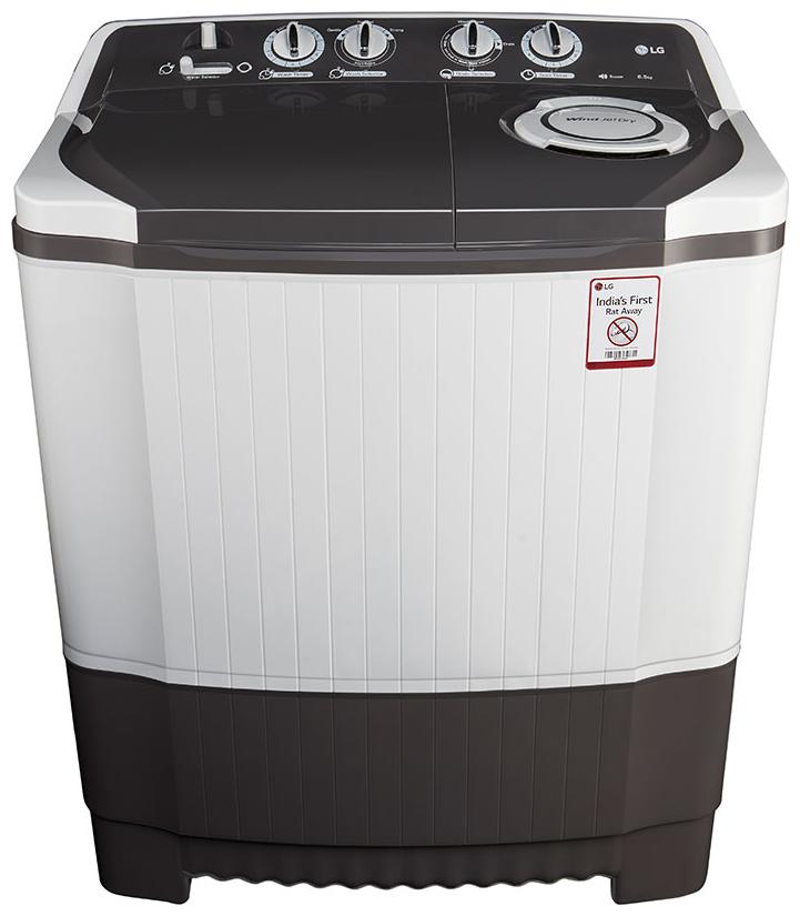 LG 6.5 kg Semi-Automatic Top Loading Washing Machine (P7550R3FA, Dark Grey)