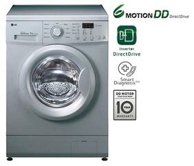LG 6 Kg Fully Automatic Front Load Washing Machine (F10E3NDL25 Luxury Silver)