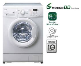 LG 6 Kg Fully Automatic Front Load Washing Machine (F80E3NDL2 White)