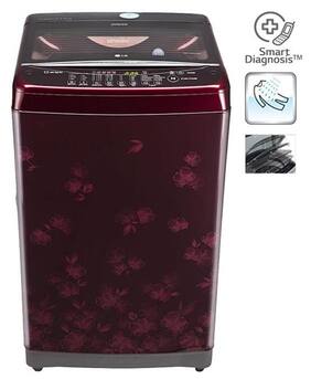 LG 7.5 Kg Fully Automatic Top Load Washing Machine (T8568TEELX Red Floral)