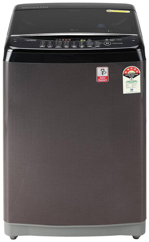 

LG 7 kg Fully automatic top load Washing machine - T70SJBK1Z Black