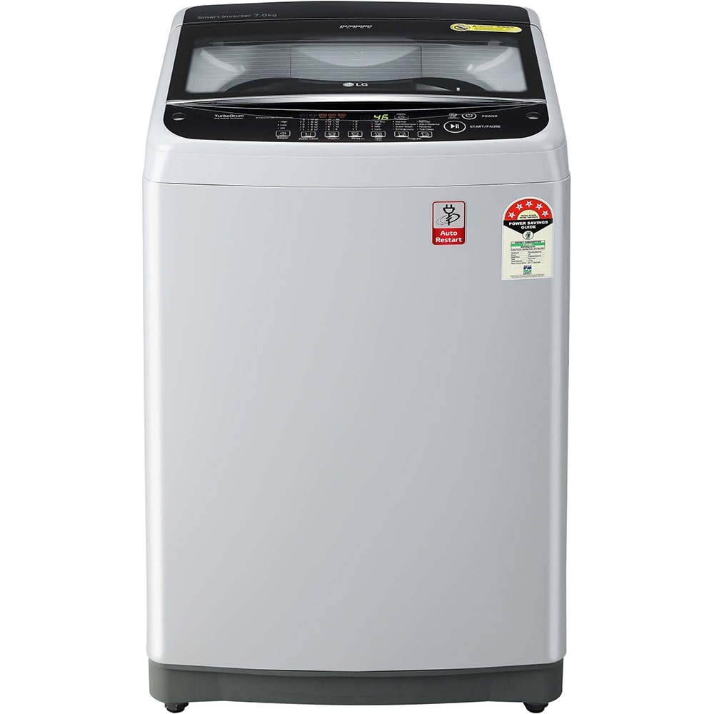 

LG 7 kg Fully Automatic Top Load Washer with dryer - T70SJSF3Z Grey