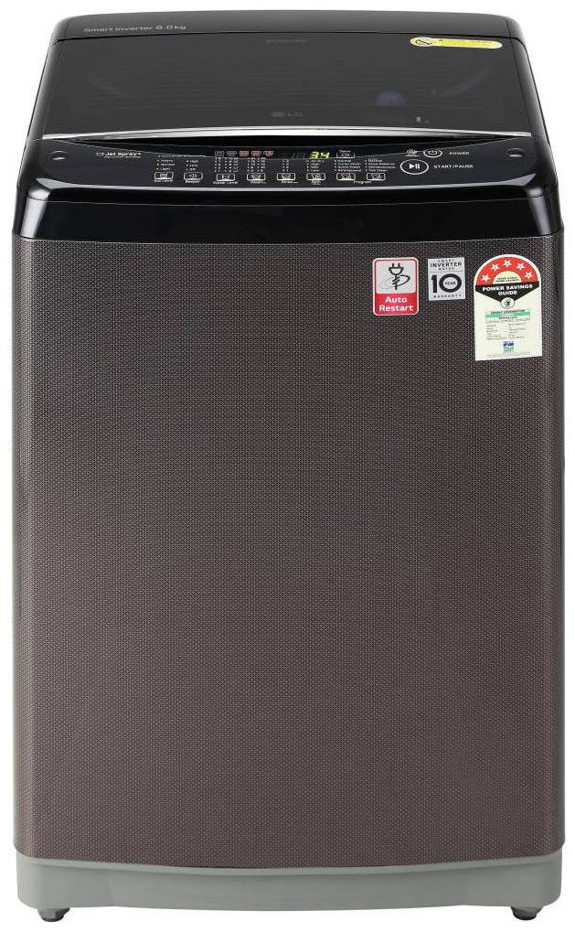 

LG 8 kg Fully Automatic Top Load Washing machine - T80SJBK1Z Black