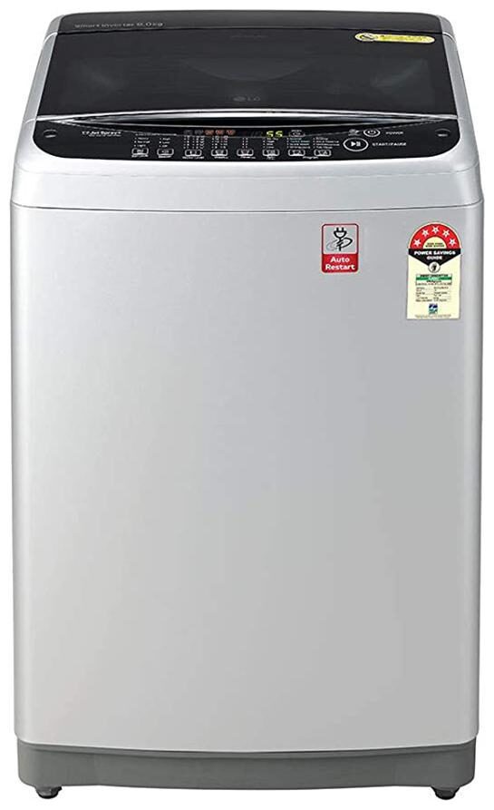 

LG 8 kg Fully Automatic Top Load Washing machine - T80SJSF1Z Silver