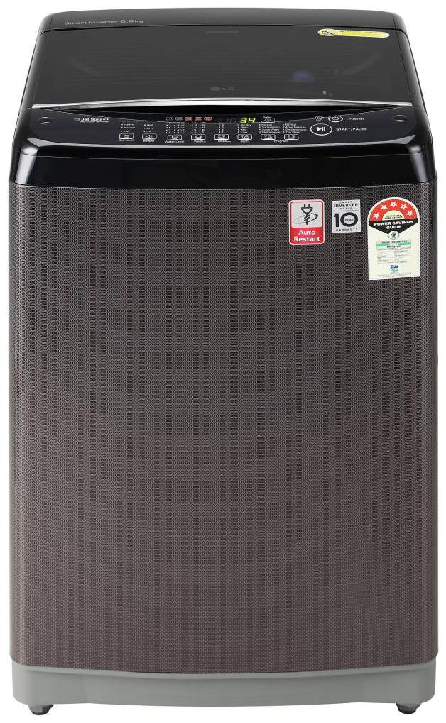 

LG 8 kg Fully Automatic Top Load Washing machine - T80SJBK1Z Black