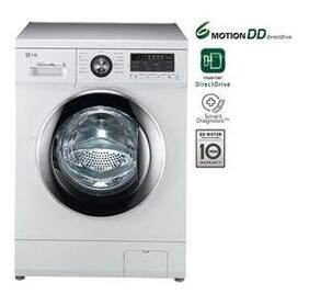 LG 8 Kg Fully Automatic Front Load Washing Machine (FH496TDL23 Blue White)