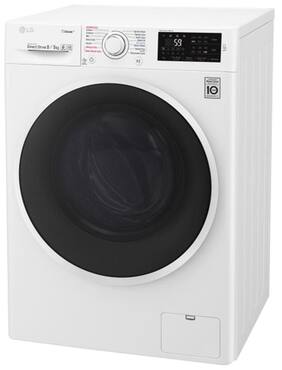 LG 8 Kg Fully Automatic Front Load Washing Machine (F4J6TGPOW White)