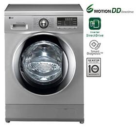LG 8 Kg Fully Automatic Front Load Washing Machine (FH496TDL24 Luxury Silver)